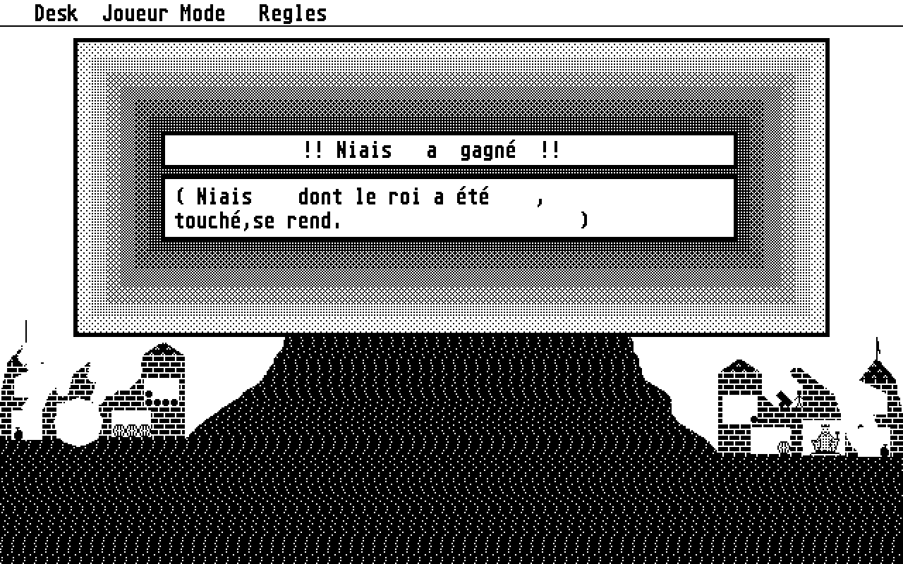 Ballerburg atari screenshot